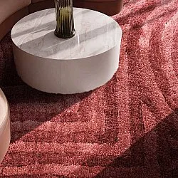 Alfombras de pelo largo - Volos (rojo/rosa)