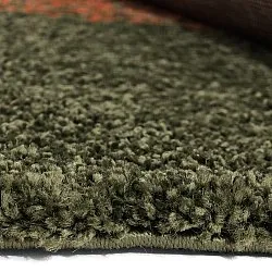 Alfombras de pelo largo - Zagora (verde/naranja)