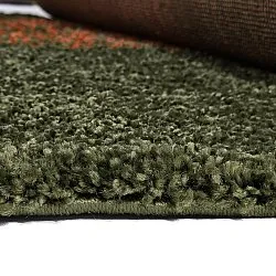 Alfombras de pelo largo - Zagora (verde/naranja)
