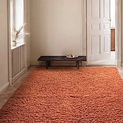 Alfombras de pelo largo - Combarro Solid Cotton Shaggy (naranja claro)