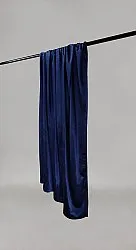 Cortinas - Cortinas de terciopelo Marlyn (azul oscuro)