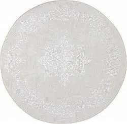 Alfombras redondeadas - Santi (rosa/blanco)