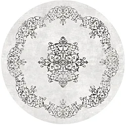 Alfombras redondeadas - Santi (blanco/negro)