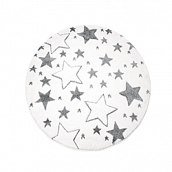 Alfombra infantil - Bueno Stars Rund (blanco)