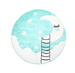 Alfombra infantil - Bueno Moon Rund (turquesa)