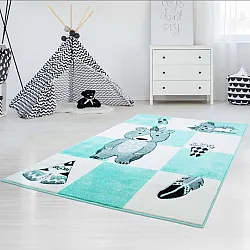 Alfombra infantil - Bueno Indian Bear (turquesa)