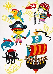 Alfombra infantil - Moda Pirate (blanco)