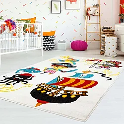 Alfombra infantil - Moda Pirate (blanco)