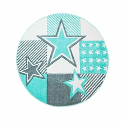 Alfombra infantil - Bueno Night Stars Rund (turquesa)