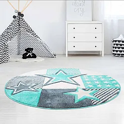 Alfombra infantil - Bueno Night Stars Rund (turquesa)