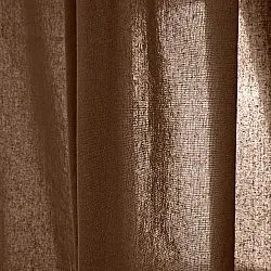 Cortinas Pack de 2 - Cortinas de algodón Selena (marrón oscuro)