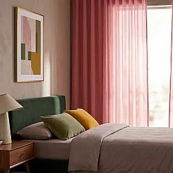 Cortinas Pack de 2 - Cortinas de algodón Selena (terracota)