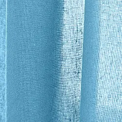 Cortinas Pack de 2 - Cortinas de algodón Selena (turquesa)