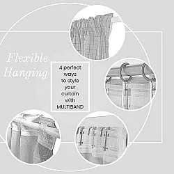 Cortinas Pack de 2 - Cortinas de algodón Selena (beige)