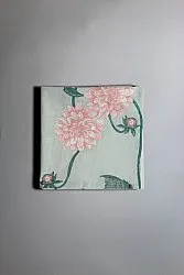 Servilleta en paquete de 4 - Alyssa (verde/rosa)