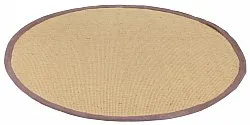 Alfombras redondeadas (sisal) - Agave (naturaleza/marrón)