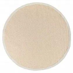 Alfombras redondeadas (sisal) - Agave (beige/gris)
