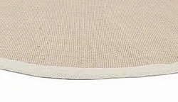 Alfombras redondeadas (sisal) - Agave (beige/gris)