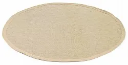Alfombras redondeadas (sisal) - Agave (taupe)