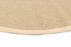 Alfombras redondeadas (sisal) - Agave (beige/beige)