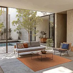 Alfombra de sisal - Agave (marron-naranja)