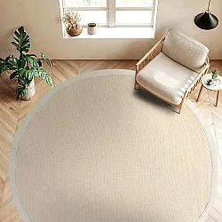 Alfombras redondeadas (sisal) - Agave (beige/gris)