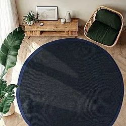 Alfombras redondeadas (sisal) - Agave (azul marino)