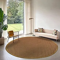 Alfombras redondeadas (sisal) - Agave (marrón)