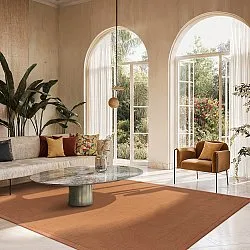 Alfombra de sisal - Agave (marron-naranja)
