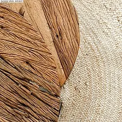 Alfombras redondeadas - Natural (yute)