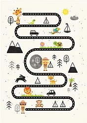 Alfombra infantil - Safari road