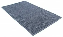 Alfombra de Lana - Snowshill (azul/negro)
