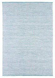 Alfombra de Lana - Snowshill (turquesa/blanco)