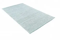 Alfombra de Lana - Snowshill (turquesa/blanco)