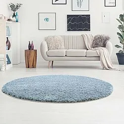 Alfombras redondeadas - Soft Shine (turquesa)