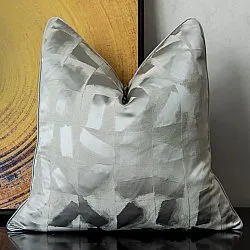Funda de almohada - Square Luxury 45 x 45 cm (plata)
