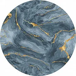 Alfombras redondeadas - Storm (azul/oro)
