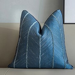 Funda de almohada - Striped Design 45 x 45 cm (azul)