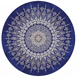 Alfombras redondeadas - Sandrigo (azul/beige)