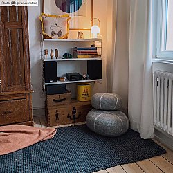 Alfombra de Lana - Avafors (gris oscuro)