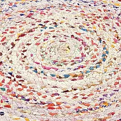 Alfombras redondeadas - San Fransisco (blanco/multi)