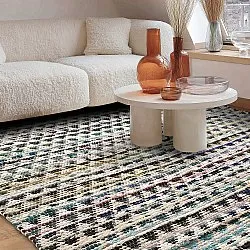 Alfombra de trapo - Lindby (azul/multicolor)