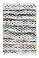 Alfombra de trapo - Lindby (azul/multicolor)