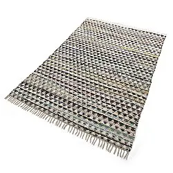Alfombra de trapo - Lindby (azul/multicolor)