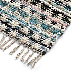 Alfombra de trapo - Lindby (azul/multicolor)