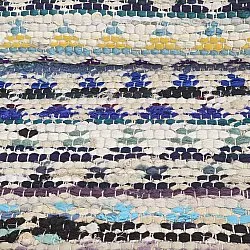 Alfombra de trapo - Lindby (azul/multicolor)