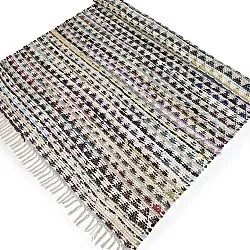 Alfombra de trapo - Lindby (azul/multicolor)