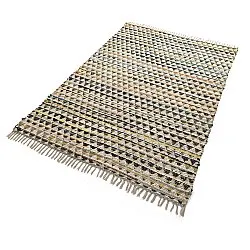Alfombra de trapo - Lindby (amarillo/multicolor)