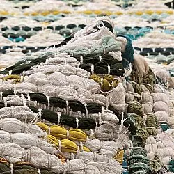 Alfombra de trapo - Lindby (amarillo/multicolor)