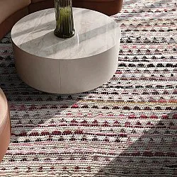 Alfombra de trapo - Lindby (rosa/multicolor)